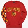 Clothing * | Limit Offer Harry Potter Gryffindor Argyle Crewneck Boxlunch Exclusive