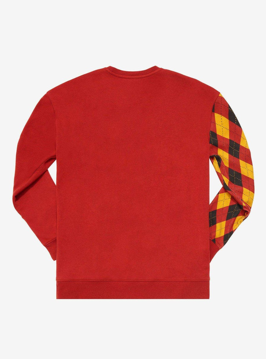 Clothing * | Limit Offer Harry Potter Gryffindor Argyle Crewneck Boxlunch Exclusive