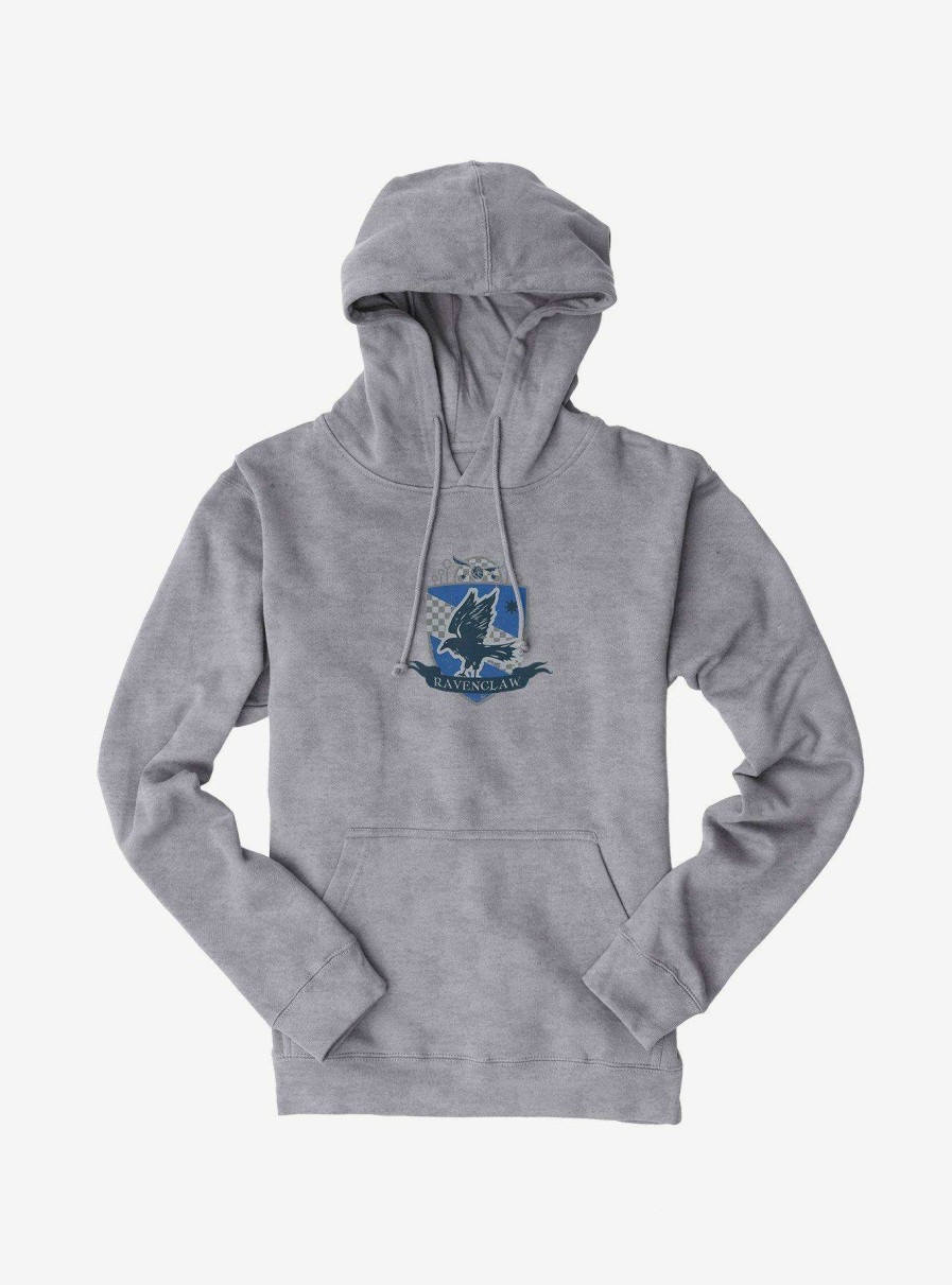 Clothing * | Harry Potter Quidditch Ravenclaw Shield Hoodie Promotion