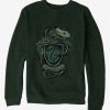 Clothing * | Harry Potter Slytherin Logo Sweatshirt Discount Sale