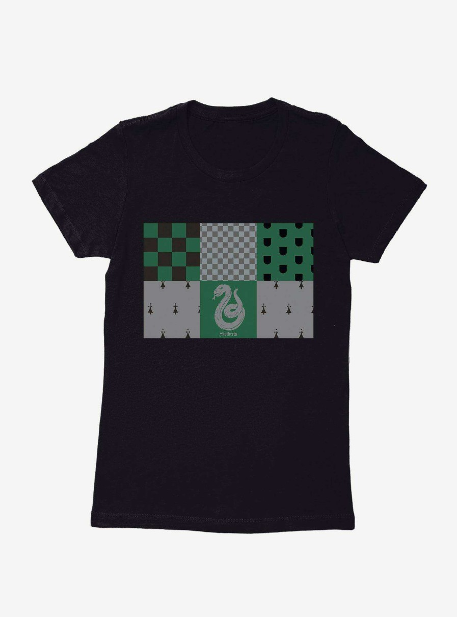 Clothing * | Harry Potter Slytherin Checkered Patterns Womens T-Shirt Original