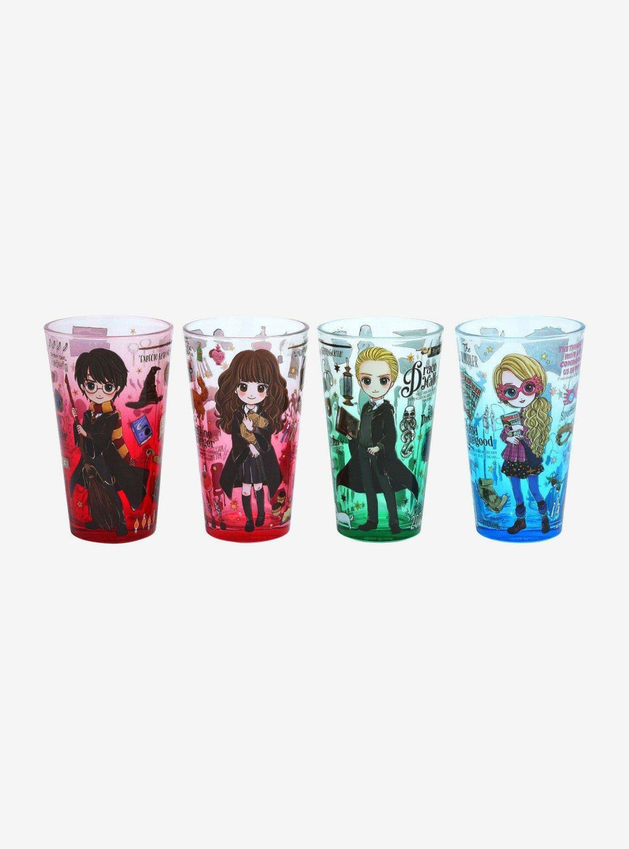 Harry Potter * | Cheap Harry Potter Chibi Characters Pint Glass Set