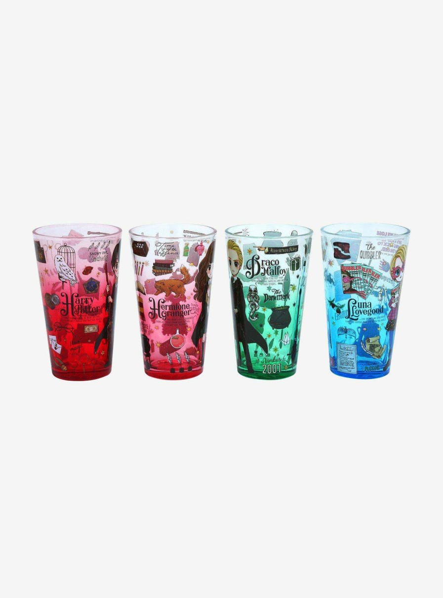 Harry Potter * | Cheap Harry Potter Chibi Characters Pint Glass Set