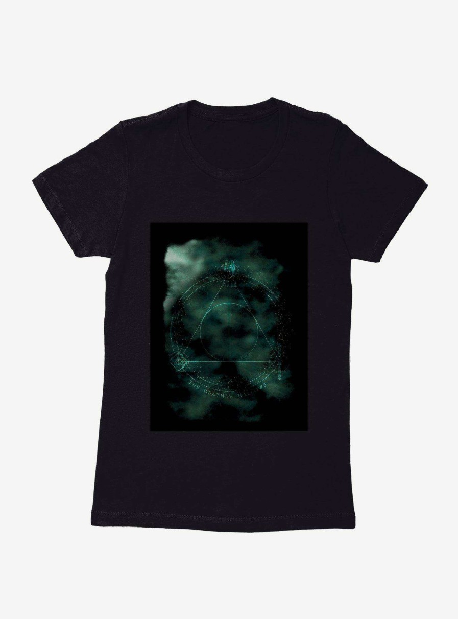 Clothing * | Harry Potter Deathly Hallows Clouds Womens T-Shirt Discount Sale