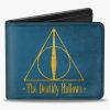 Bags * | Harry Potter The Deathly Hallows Symbol Bifold Wallet Reliable Quality