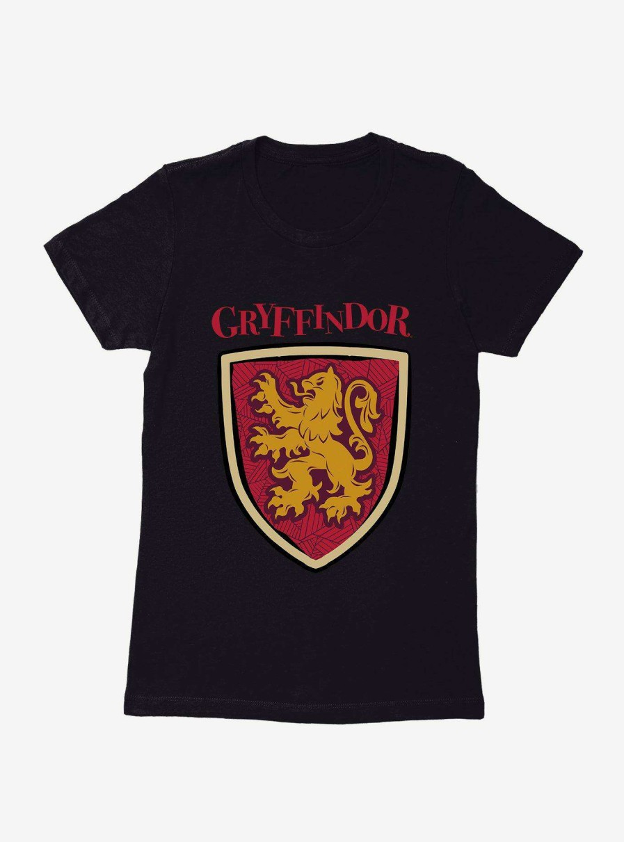 Clothing * | Excellent Quality Harry Potter Gryffindor Modern Geometric Emblem Womens T-Shirt