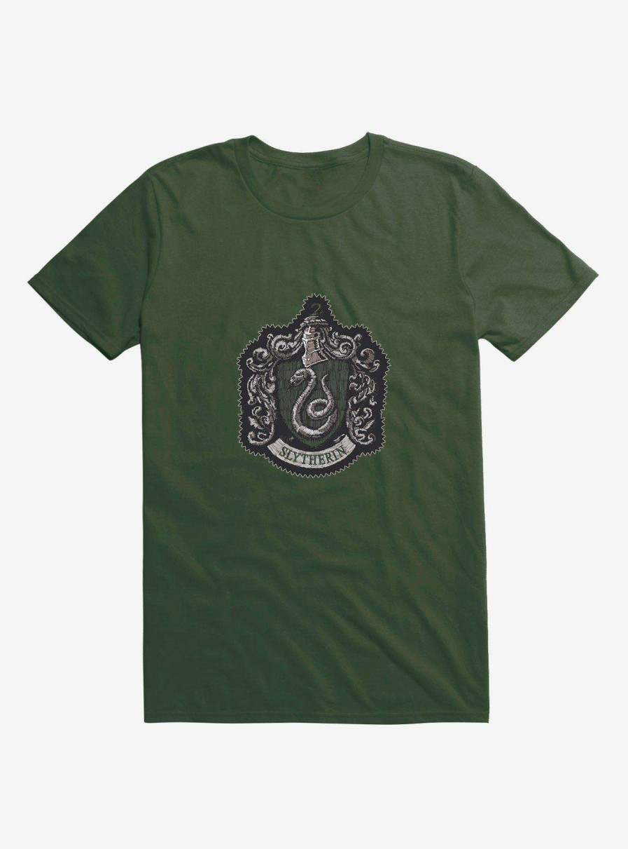 Clothing * | Harry Potter Slytherin Coat Of Arms T-Shirt Classical