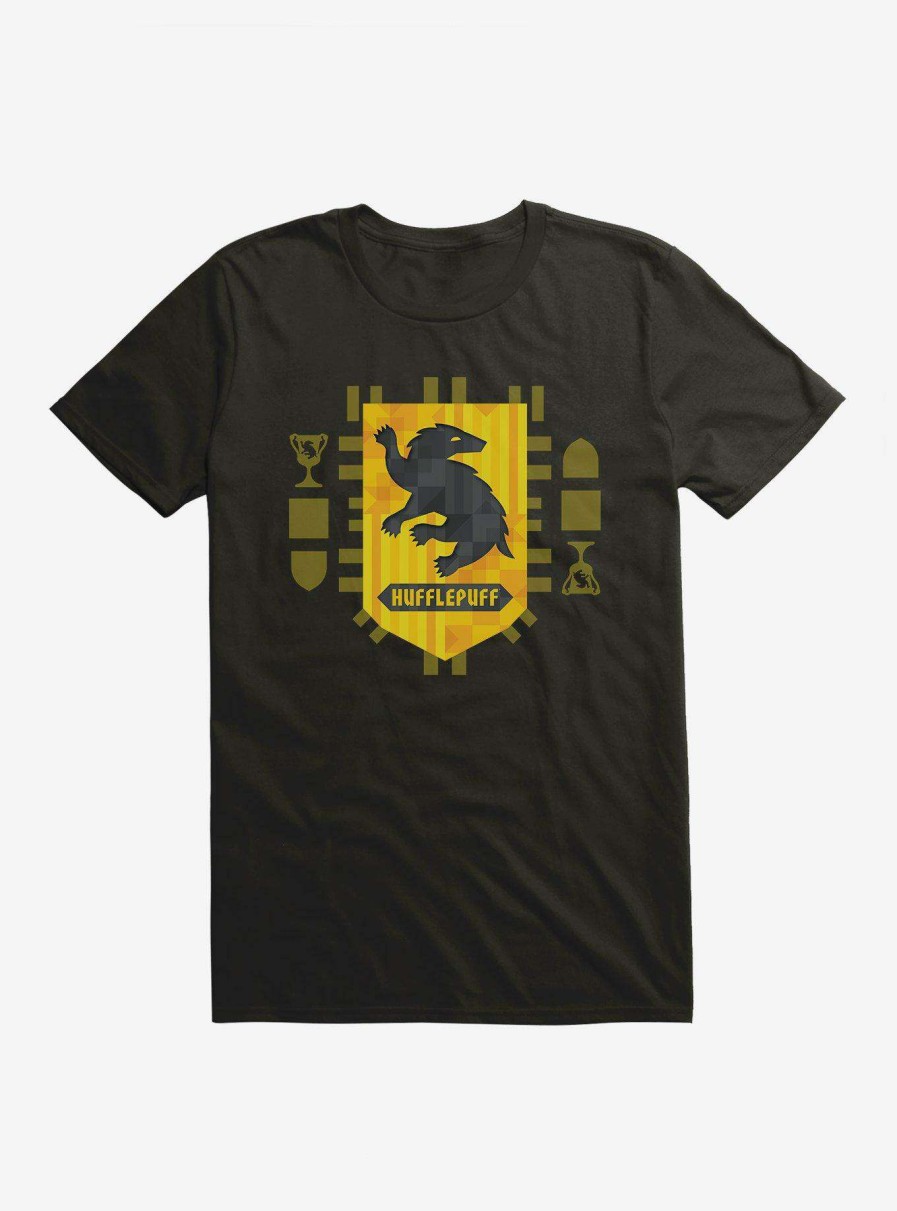 Clothing * | Harry Potter Hufflepuff House Shield T-Shirt Low Price