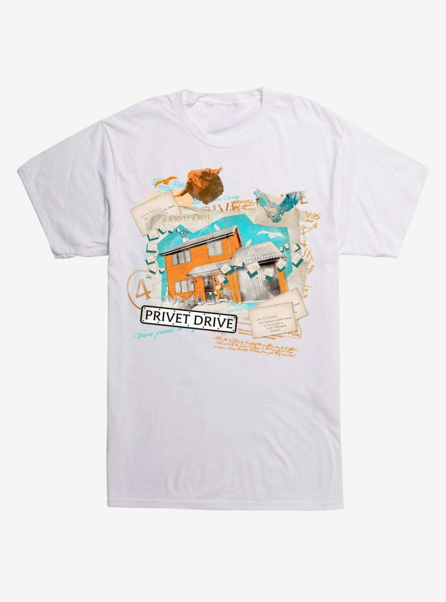 Clothing * | Harry Potter Privet Drive Collage T-Shirt Opening Sales