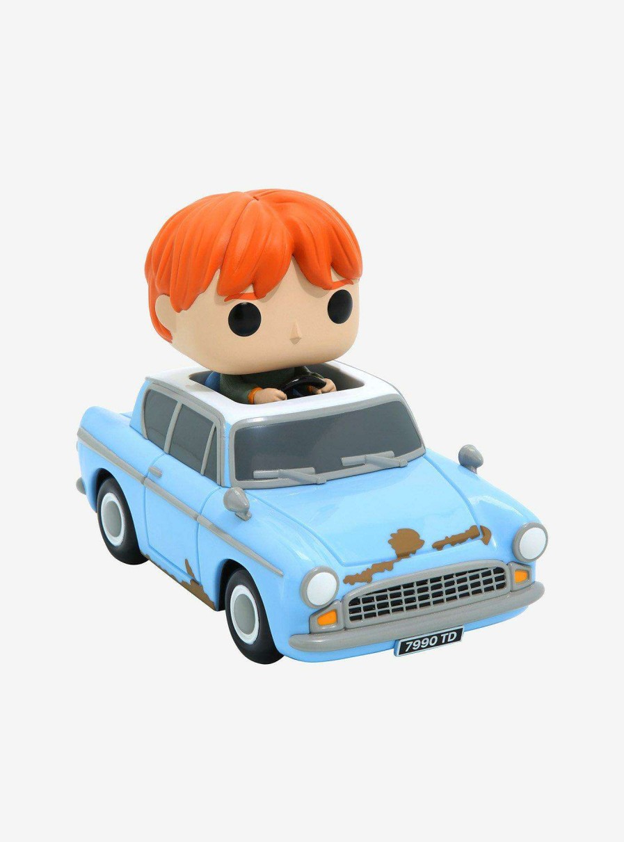 Harry Potter * | Hot Sell Funko Pop! Rides Harry Potter Ron Weasley In Flying Car Vinyl Figure