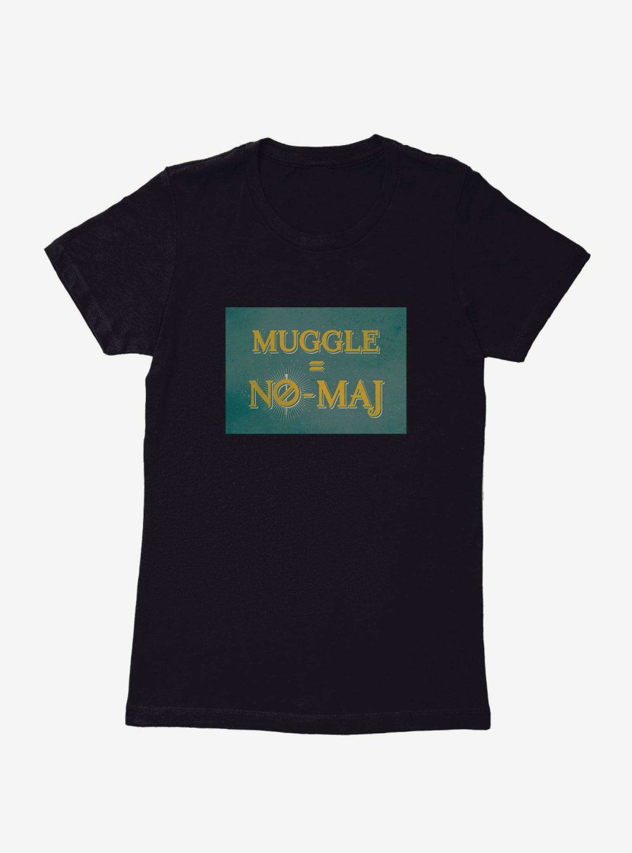 Clothing * | Fantastic Beasts Muggle = No-Maj Womens T-Shirt Sale