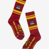 Accessories * | Quick Expedition Harry Potter Gryffindor Quidditch Crew Socks Boxlunch Exclusive