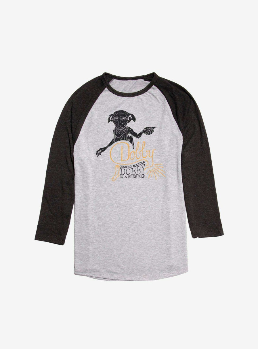 Clothing * | Closeout Sale Harry Potter Free Dobby Raglan