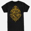 Clothing * | Harry Potter Hogwarts Shield Yellow Outline T-Shirt Sale