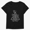 Clothing * | Sells Cheap Harry Potter The Three Brothers Deathly Hallows Womens T-Shirt Plus Size