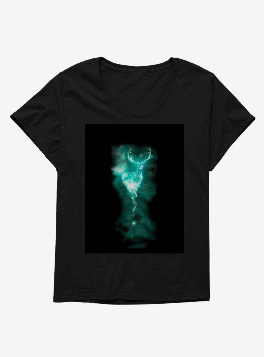 Clothing * | Sale Harry Potter Stag Patronus Wand Womens T-Shirt Plus Size