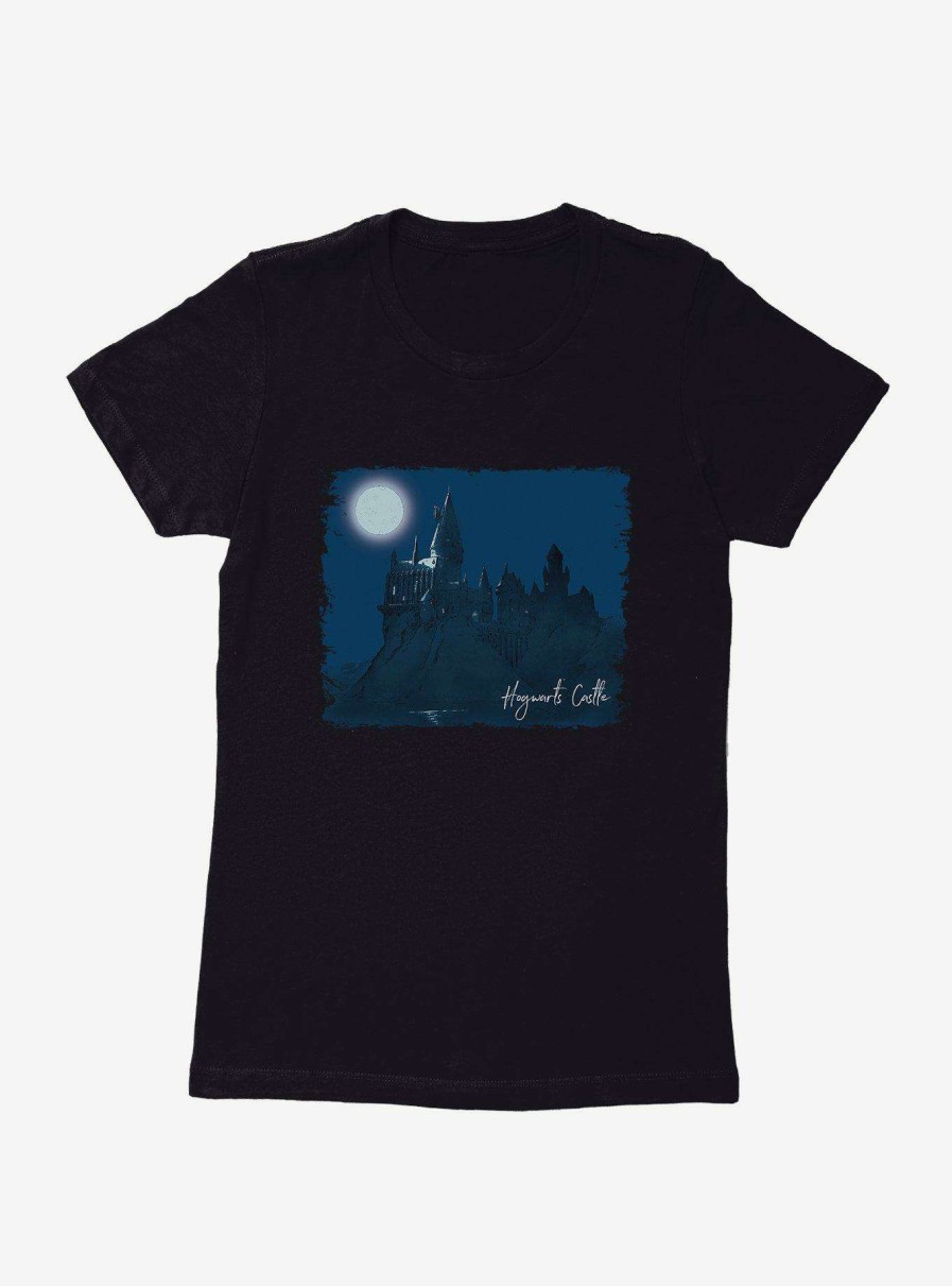 Clothing * | Latest Harry Potter Hogwarts Castle Illustrated Womens T-Shirt