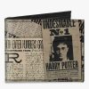 Bags * | Harry Potter Newspaper Headlines Undesirable No 1 Canvas Bifold Wallet Classical