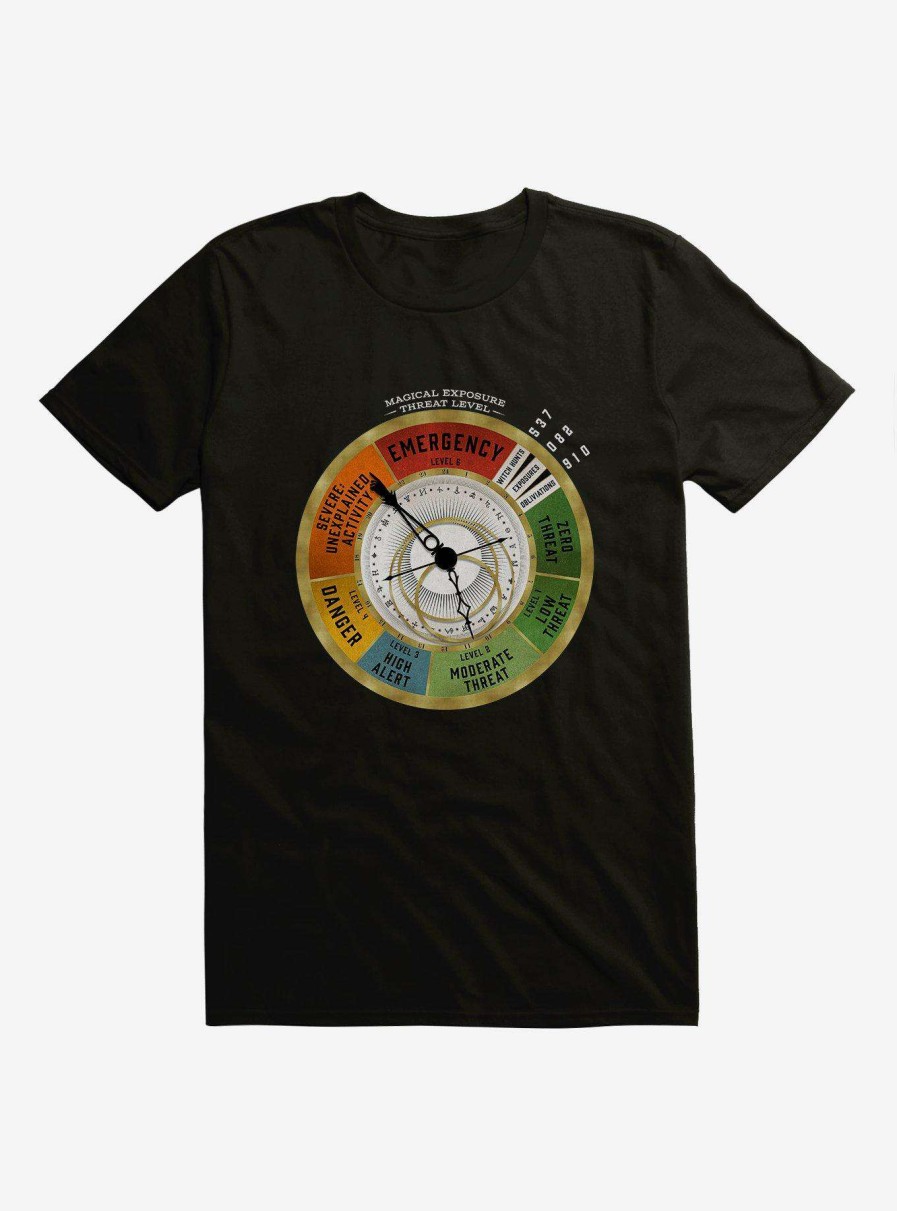 Clothing * | Fantastic Beasts Magical Threat Level Clock T-Shirt Bestsellers