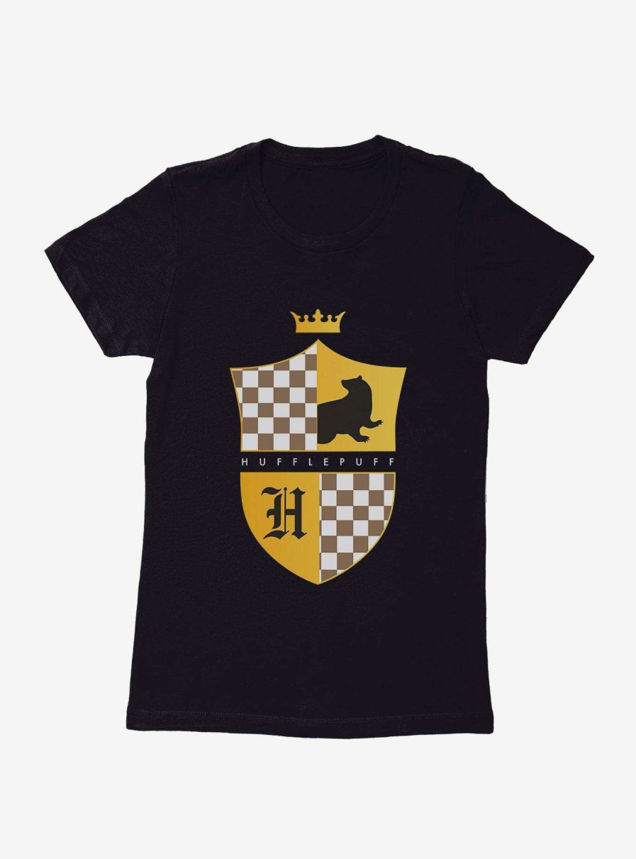 Clothing * | New Harry Potter Hufflepuff Coat Of Arms Womens T-Shirt