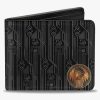 Bags * | Fantastic Beasts Macusa Seal Fantastic Beasts Logo Bifold Wallet Classical