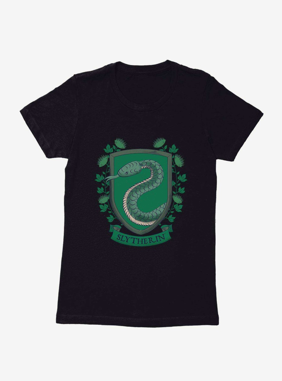 Clothing * | Discount Store Harry Potter Slytherin Crest Womens T-Shirt