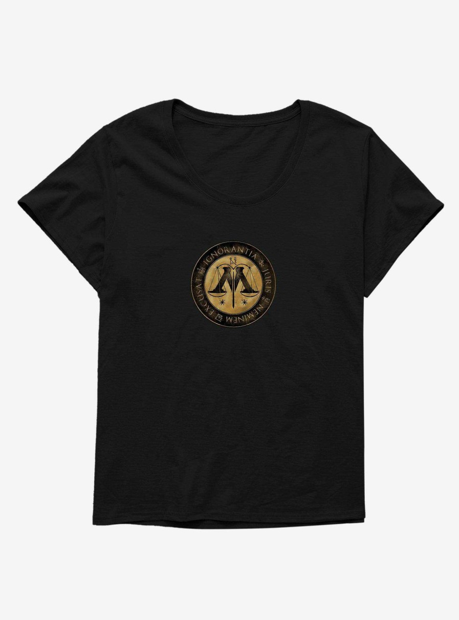 Clothing * | Hot Sell Harry Potter Ministry Of Magic Seal Womens T-Shirt Plus Size