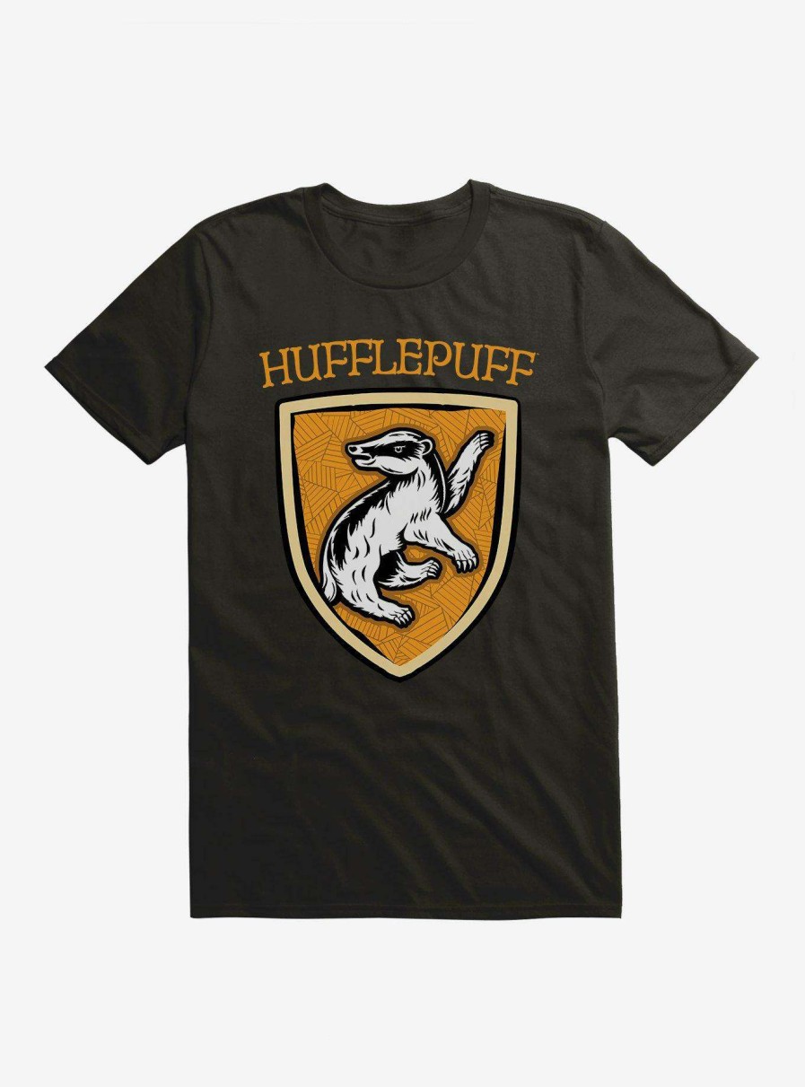 Clothing * | Limit Offer Harry Potter Hufflepuff Modern Geometric Emblem T-Shirt